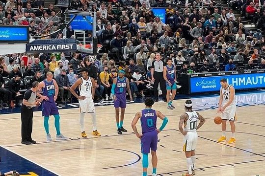 Utah Jazz Basketball Game at Delta Center