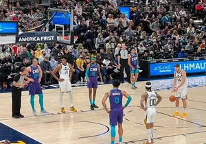 Utah Jazz Basketball Game at Delta Center
