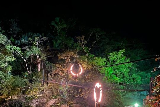 Night Zipline Adventure with Dinner and Show in Puerto Vallarta