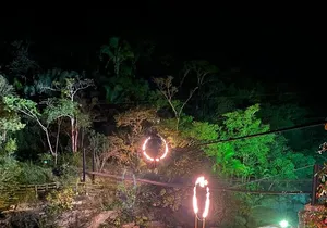Night Zipline Adventure with Dinner and Show in Puerto Vallarta