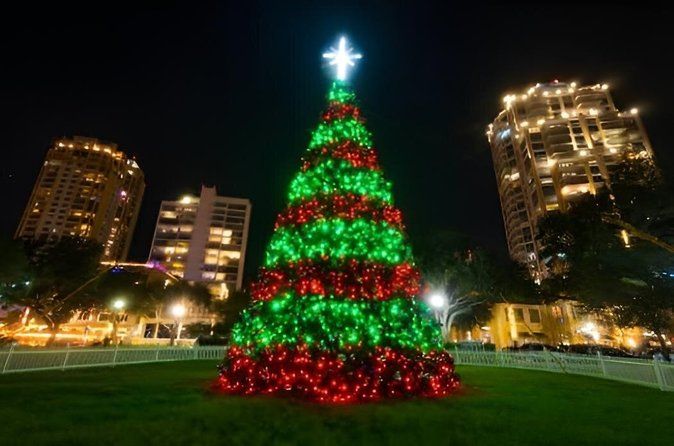 Holiday Lights Golf Cart Ride in Downtown St. Petersburg