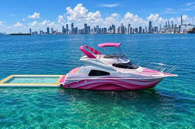 Yacht Rental Princess | 2 Free Jet Skis,Miami River and Sea Pool
