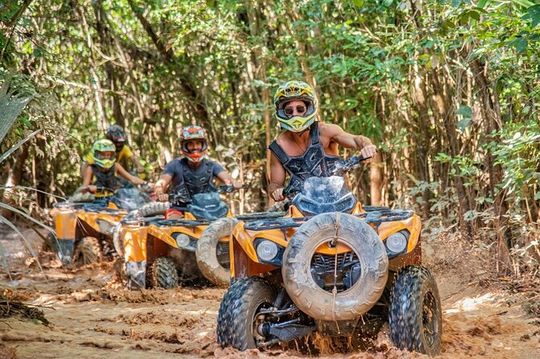 ATV Ziplines Aquazip and Bungee Adventure at Cenote