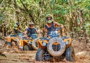 ATV Ziplines Aquazip and Bungee Adventure at Cenote