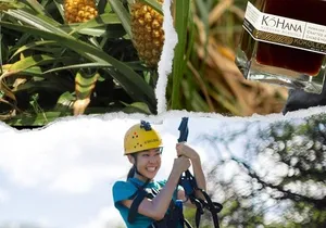 Dole Plantation, Ko Hana Rum and 3 Zipline Adventure Tour