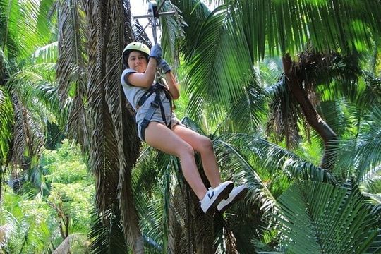 Feel the adrenaline and launch the 11-line zip line