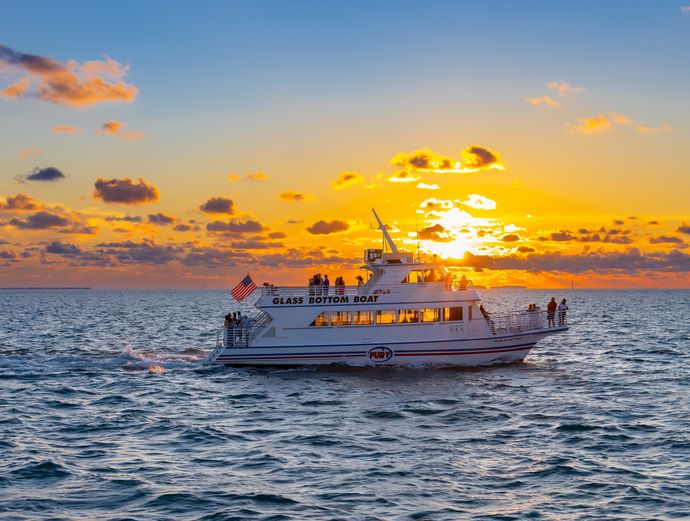 Key West Glass Bottom Boat Reef Eco Tour with Sunset Option Image 5