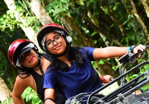 Jungle Adventure Zipline, ATV and Cenote Swim in Riviera Maya