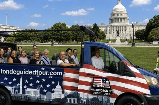 Washington DC Monuments & US History Guided Open-Air CruiserTour