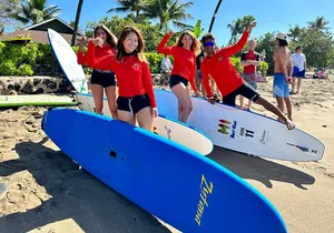 Private Surf Lesson Lahaina Beach Breakwall with Board included