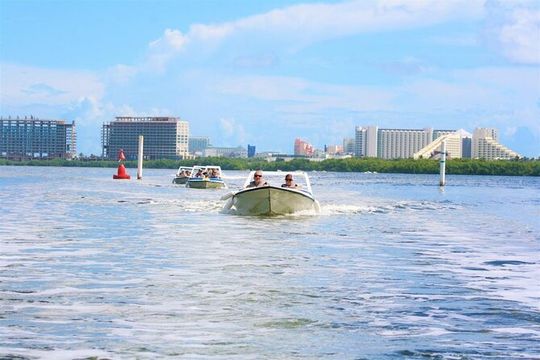 Cancun Speedboat and Snorkel Tour with Thrilling Lagoon Adventure
