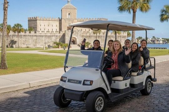 Guided Historical Sightseeing Tour by Cart at St Augustine