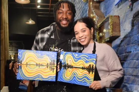 A Romantic Valentine’s Couples Paint & Sip: NYC Experience