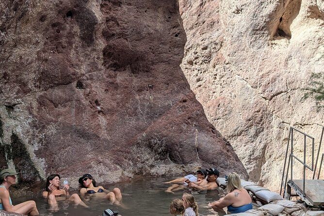 Guided Hiking Tour in AZ Ringbolt Hot Springs View Colorado River