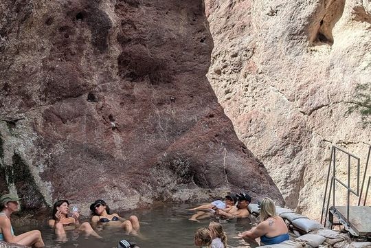 Guided Hiking Tour in AZ Ringbolt Hot Springs View Colorado River