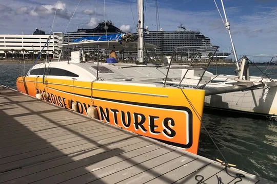 Private Dolphin Sightseeing Sail on the Lazy Daze Catamaran