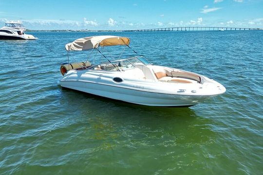 SeaRay Sundeck 26' Rental 4, 6 or 8 hours