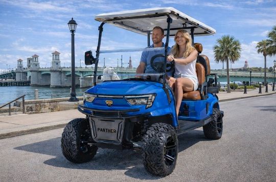 Four Passenger Long-Range Electric Cart Rental in St. Augustine