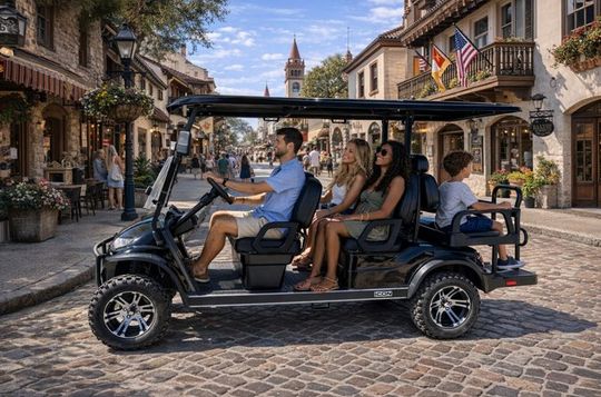 Six Passenger Gas-Powered Cart Rental in St. Augustine