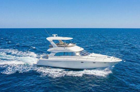 Luxury 45ft Pink Yacht Cruise with 2 JetSkis | Miami Boat Charter