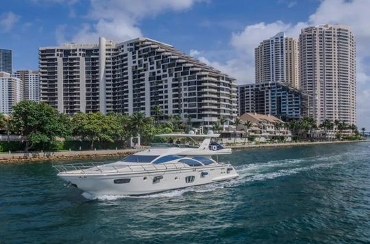 Luxury Yacht in Miami with Jet Skis