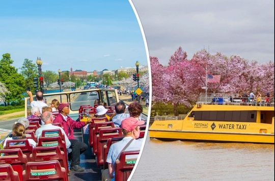 DC Combo Hop on Hop off Bus with All Day Water Taxi Pass
