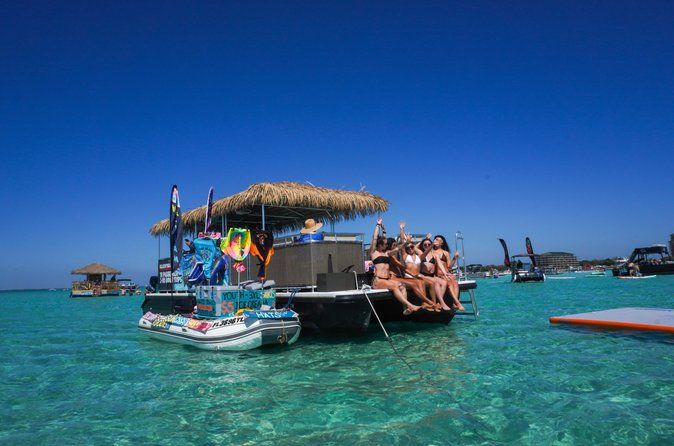Private Crab Island Tiki Boat Private charter
