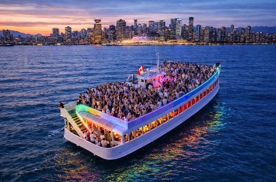 Vancouver 2 Level Yacht Party for Day, Sunset & Evening Cruises!