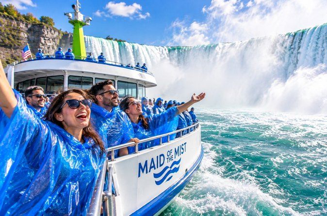 Niagara Falls USA & Canada Tour: Boat, Cave, Skylon Tower & Lunch