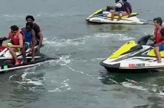 Jet Ski Rental Miami Ride in Byscayne Bay and Skyline View