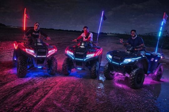 Miami ATV Night Ride Experience with LED Glow Lights