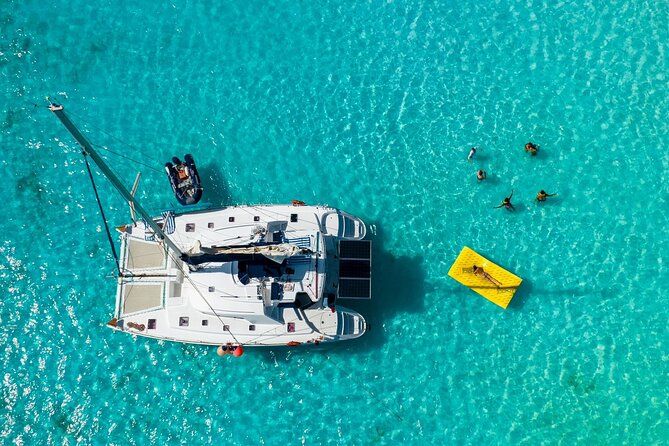 Cozumel shared Luxury Catamaran to El Cielo or Passion Island