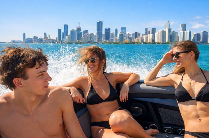Miami Wakesurf and Skyline Boat Cruise