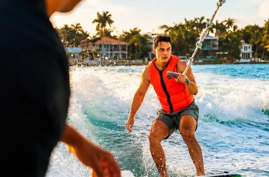Miami Wakesurf and Skyline Boat Cruise