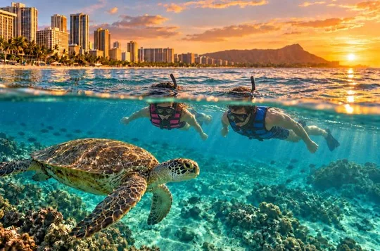 Waikiki Turtle Snorkeling Tour 6 Activities + & Sunset Cruise