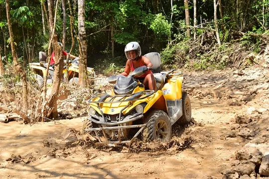 ATV Shared & Ziplines Adventure in Tulum Jungle from Riviera Maya