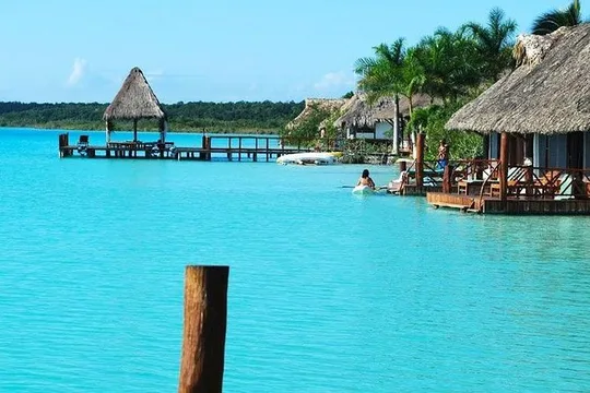 Bacalar Lagoon, Cenote Azul & El Mármol Kayak Tour from Cancún