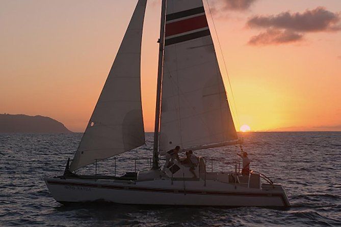 Sunset Catamaran Cruise on Oahu's North Shore