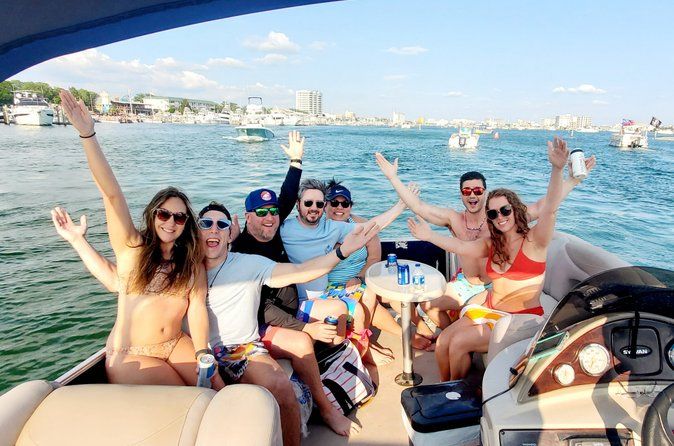 Private Captained Pontoon to Crab Island Choose 3, 4, 5, or 6 Hr.