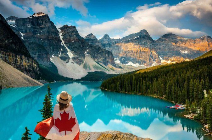 Moraine Lake Louise Banff Day Tour from Calgary Canmore Banff