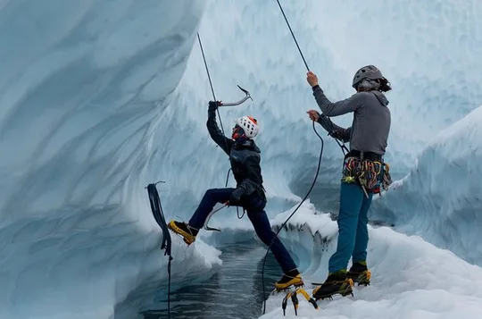 Matanuska Glacier Backcountry Ice Climb