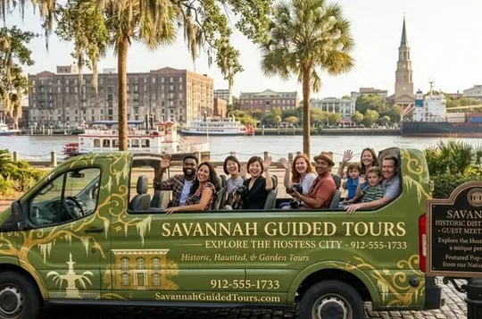 Savannah Southern Charm Small Group Open-Air Minibus Guided Tour