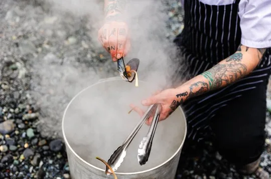 Canadian Mussel Boil at the Ecological Reserve
