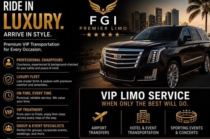 Miami Airport + VIP Chauffeur Experience (Luxury SUV, No Waiting)