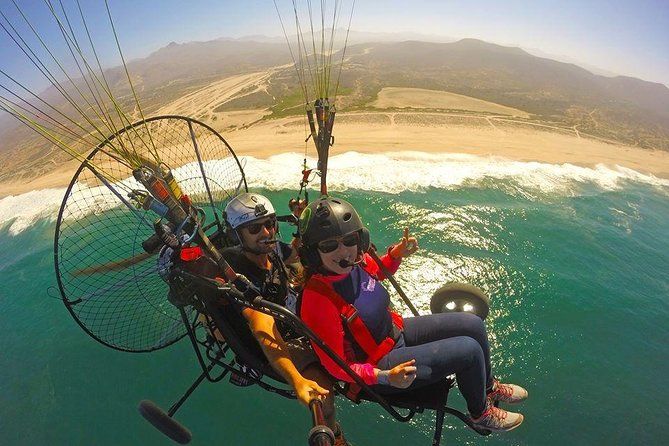 Bucket list level in Cabo! See everything from a motorized paraglider!