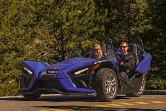 Slingshot ride through the Rocky Mountains in Estes Park