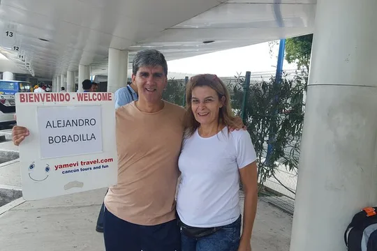 Shared transportation in Cancun