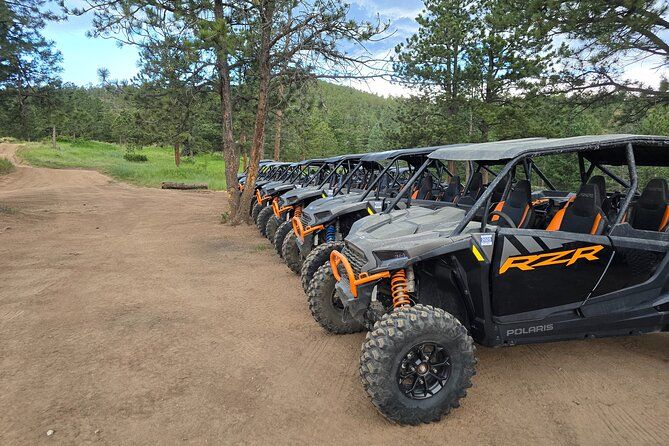 4 passenger UTV ride on mountain trail in Estes Park