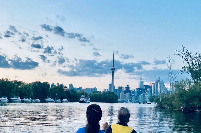 Night View of Toronto Skyline from my Canoe