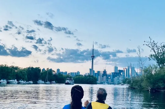 Night View of Toronto Skyline from my Canoe